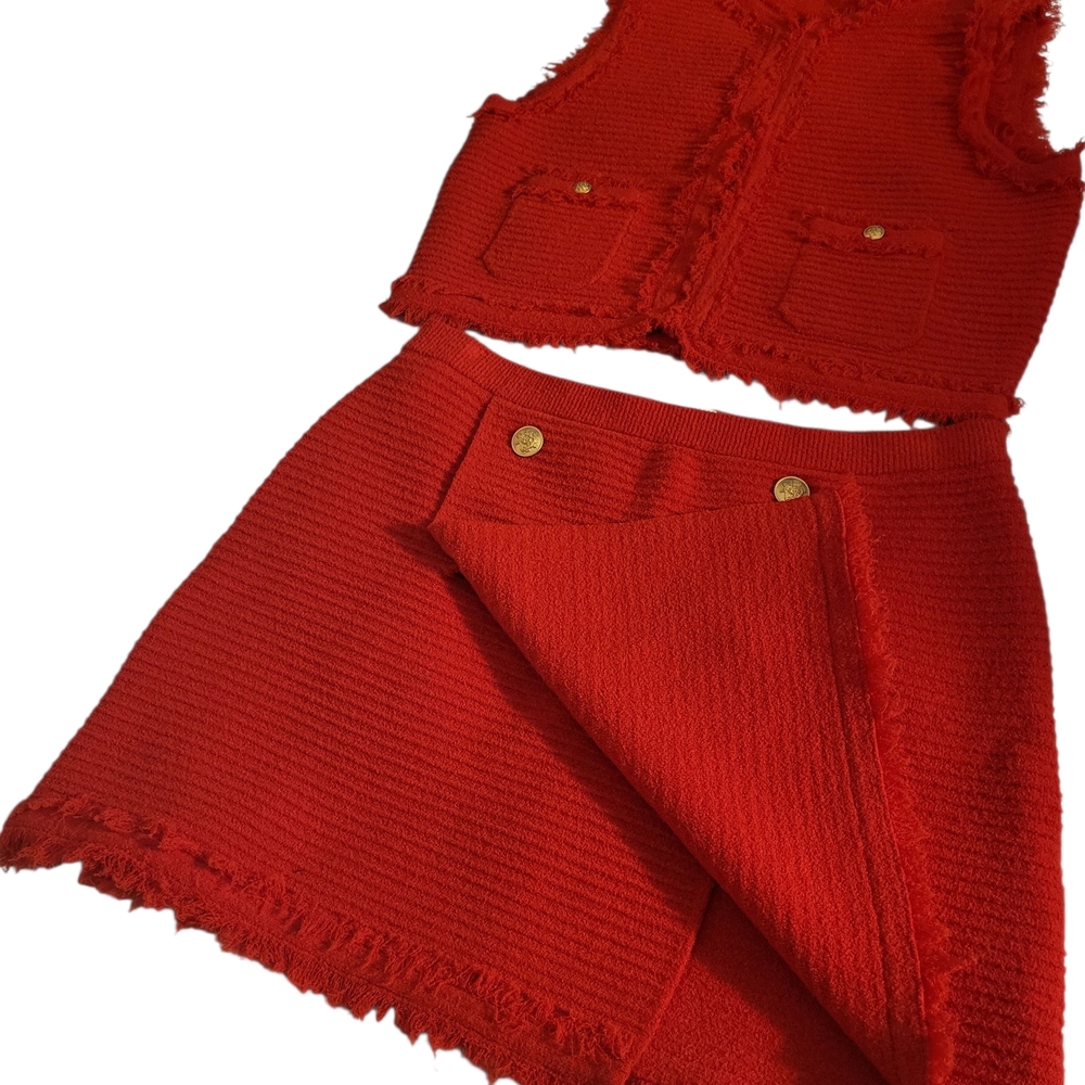 J. Crew Red Skirt Set - Picture 9 of 9